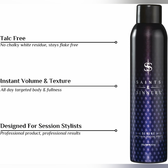 Saints & Sinners Divine Dry Finish Texture Spray 180 g *BRAND NEW, Sealed - Picture 7 of 13
